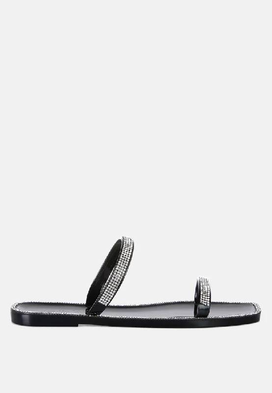 The Best Prices fenta diamante detail jelly flats