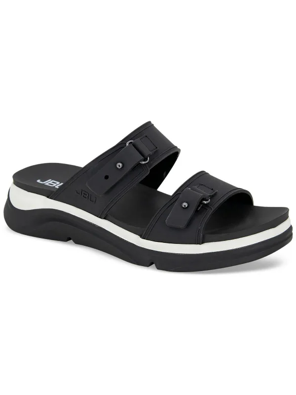 Online Specials Fenton Water Ready Womens Cushioned Footbed Manmade Slide Sandals