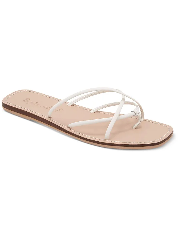 Take Advantage Fern Womens Leather Strappy Thong Sandals