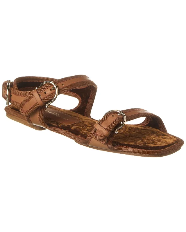 Savings Bonanza Ferragamo Anteo Leather Sandal