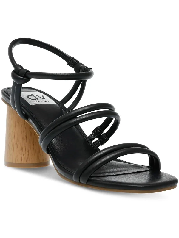 Instant Savings Frisbee Womens Faux Leather Slip-On Heels