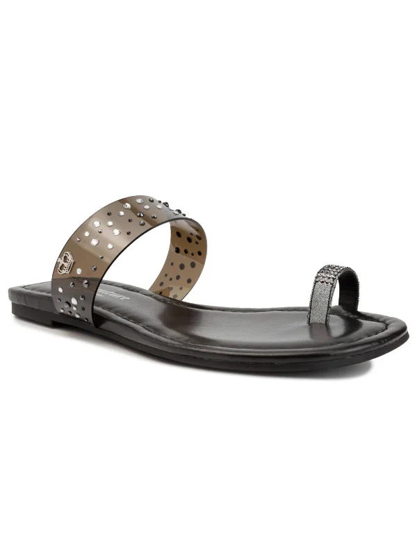 Weekend Specials Just for You Galilei Womens Embellished Flat Slide Sandals