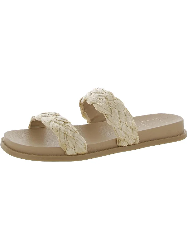 Stock Clearance GLADE Womens Slip On Open Toe Slide Sandals