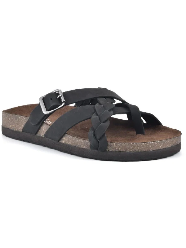 Weekend Specials to Savor Harrington Womens Leather Braided Footbed Sandals