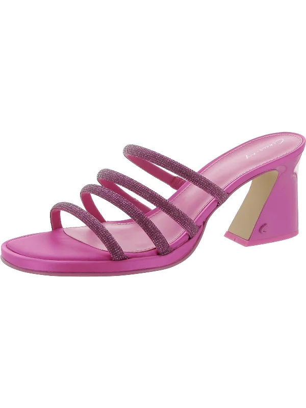 Sale Event Heddie Womens Metallic Strappy Heels
