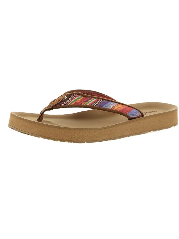 Price Rollback Hedy Womens Aztec Print Slip On Flip-Flops