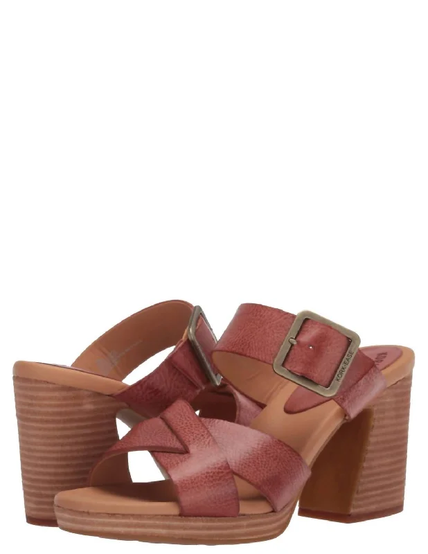 Super Discount Hesperia Platform Sandal In Rust