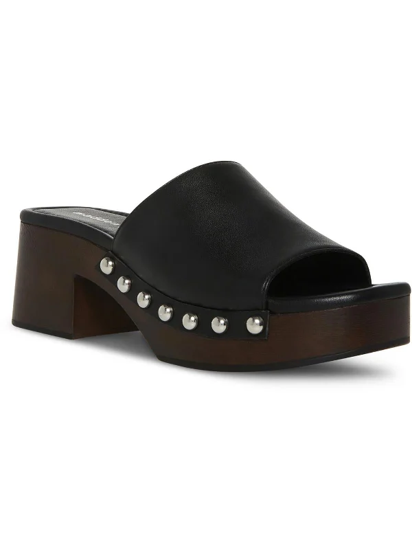 Now or Never Hilly Womens Faux Leather Studded Platform Sandals