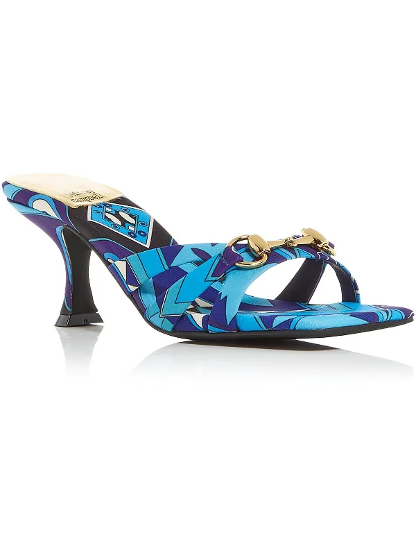 Weekend Special Hinged-L-2 Womens Embellished Man Made Heels