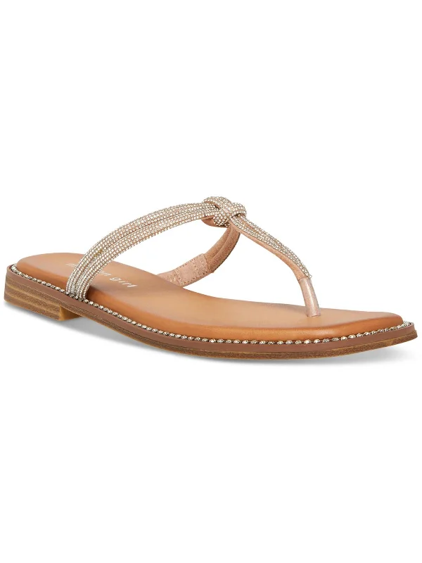 Weekend Deals That Impress Hollis Womens Slip-On Flip-Flop T-Strap Sandals
