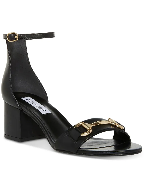 Value Pack Irenee Womens Ankle Strap Open Toe Block Heel