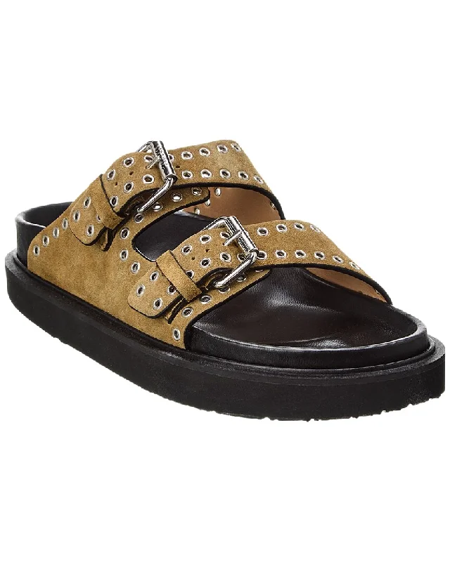 New Markdowns Isabel Marant Lennyo Suede Platform Sandal
