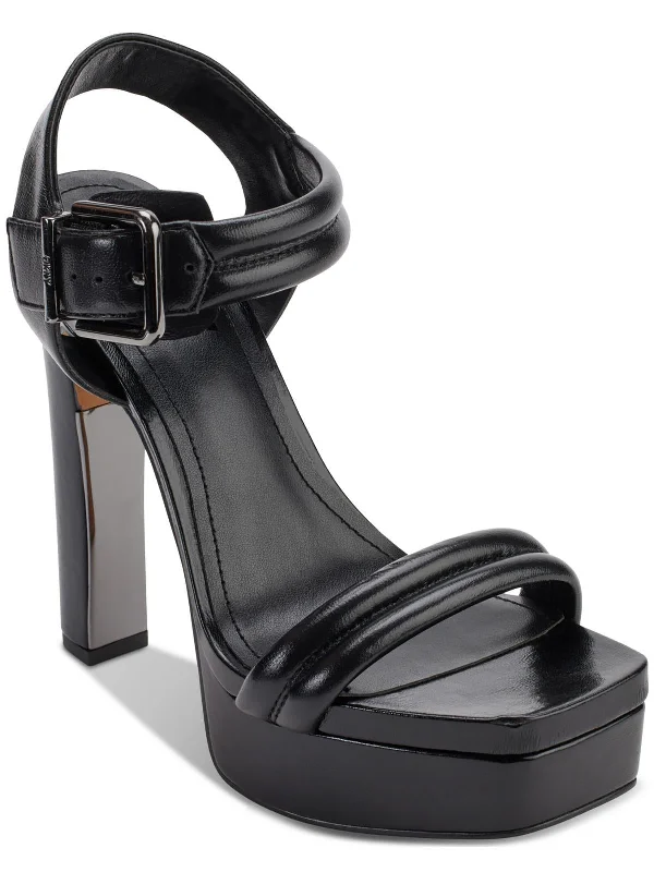 Your Chance To Save Big This Weekend Jaysha Womens Leather Buckle Platform Sandals