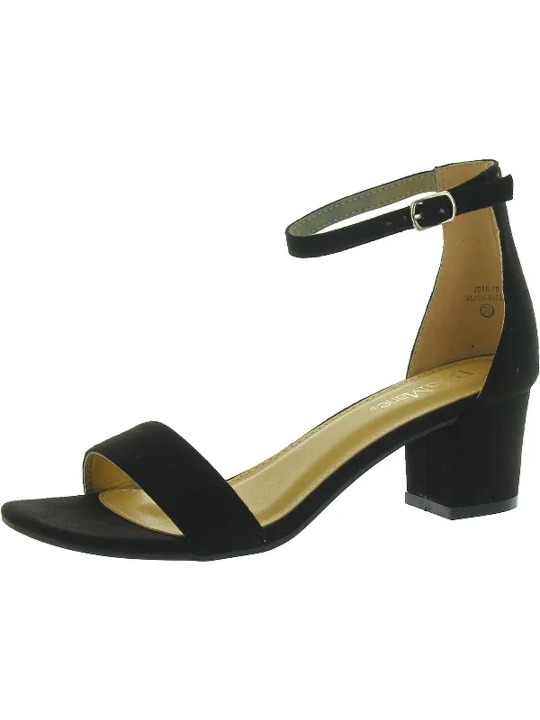 Limited Availability Jean 08 Womens Faux Suede Sandal Ankle Strap