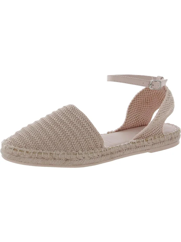 Weekend Discounts to Relish Jean Womens Espadrille Flat Adjustable Ankle Strap