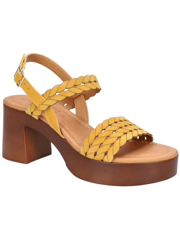 mustard suede leather