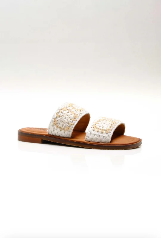 Your Favorite Items, Now At Lower Prices Juliet Crochet Sandals In Ivory