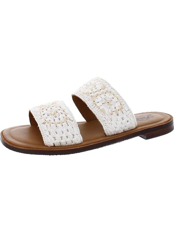 Big Savings Juliet Womens Crochet Slip On Slide Sandals
