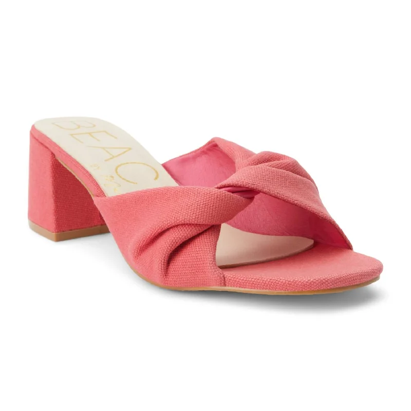 Online Exclusive Juno Heeled Sandal In Hot Pink