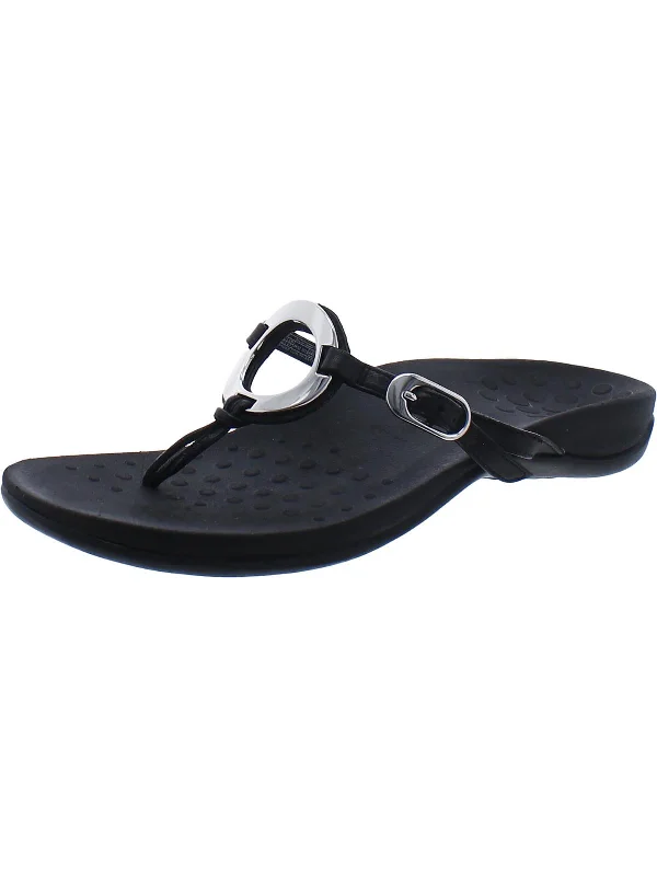 Factory Direct Sale Karina Womens Patent Leather Slip On Thong Sandals