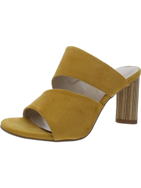 Savings Soar This Weekend Landon Womens Microsuede Open Toe Heel Sandals