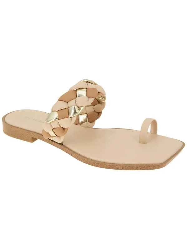 Exclusive Offers Lettie Womens Faux Leather Slide Sandals