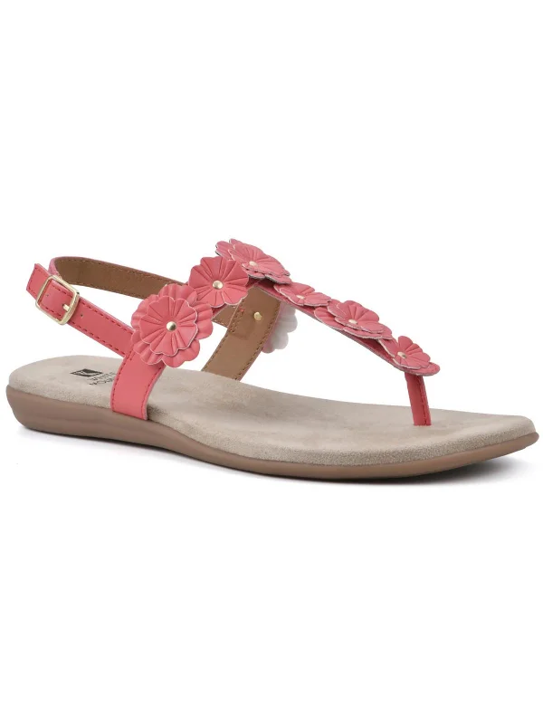 Now or Never LIFT OFF Womens Faux Leather T strap Flatform Sandals