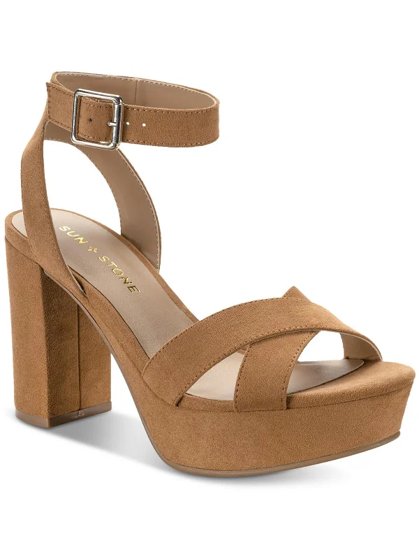 Early Bird LILLAHF Womens Ankle strap Block heel Block Heel