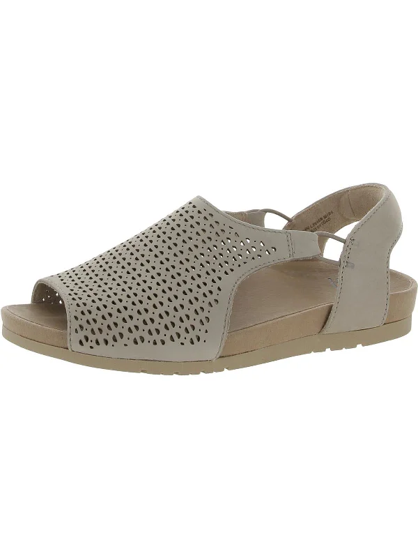 Weekend Deals You Can't Resist Linden Laveen Womens Suede Peep-Toe Slingback Sandals