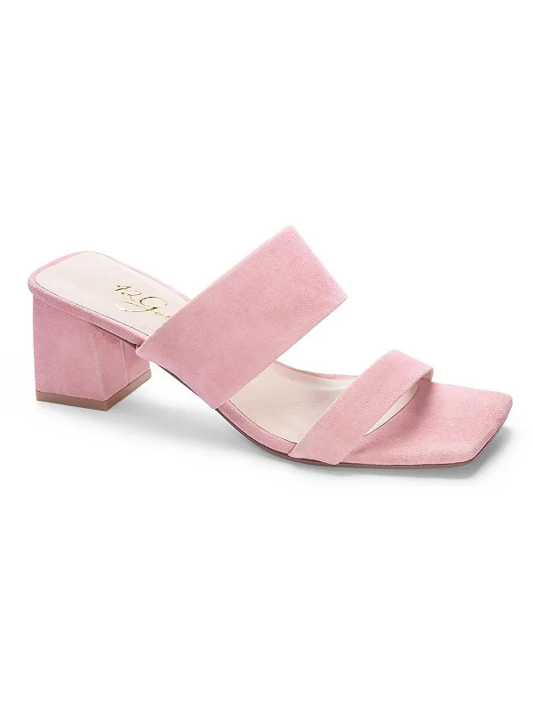 Weekend Offers That Tempt Lizbett Womens Suede Square Toe Block Heel