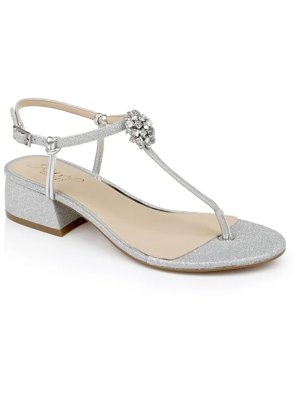Shop Now And Enjoy Exclusive Savings Lizette Womens Glitter Ankle Strap Heels