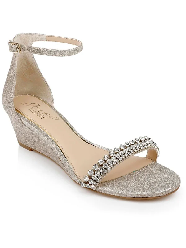 Unbeatable Prices Lora Womens Canvas Ankle Strap Wedge Sandals