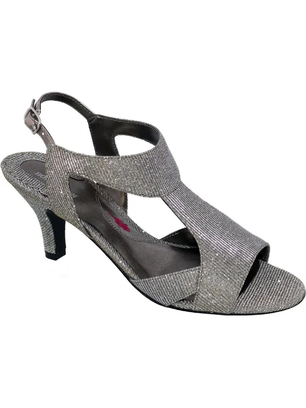 Super Sale Lucky Womens Glitter T-Strap Heel Sandals