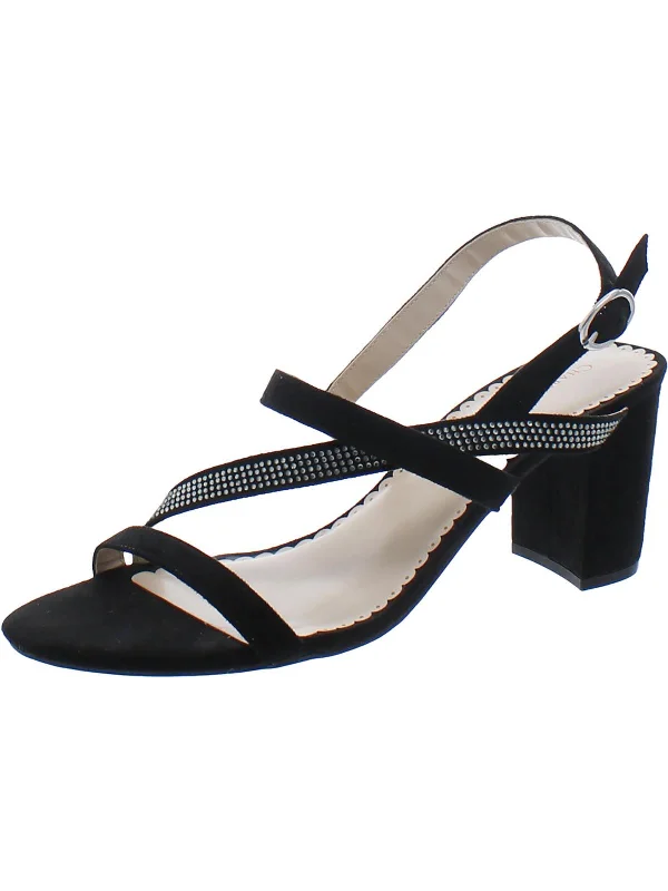 Hot Deal Lunah Womens Glitter Criss-Cross Slingback Sandals