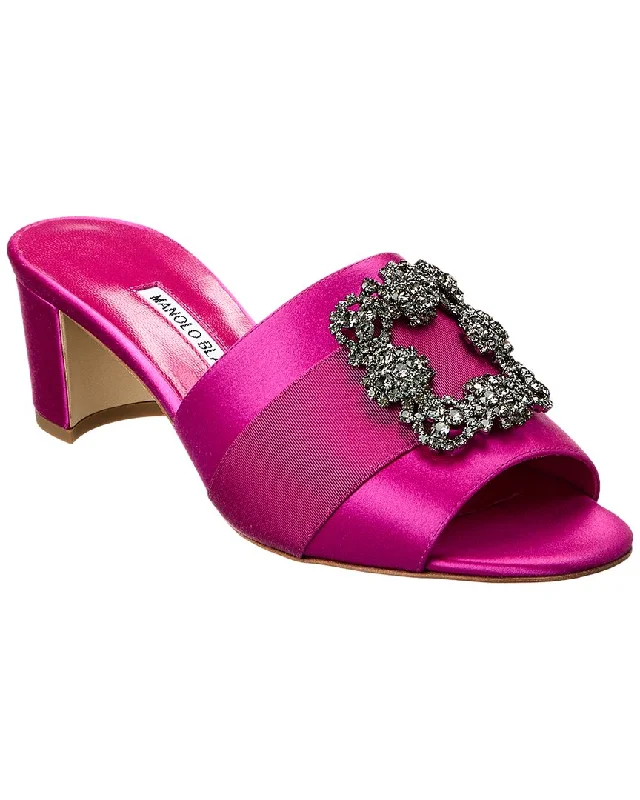 Reduced Prices Manolo Blahnik Martanew 50 Satin Sandal