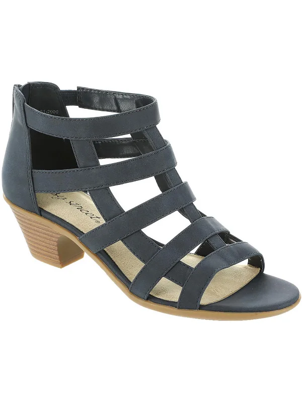 Now Available Marg Womens Faux Leather Gladiator Sandals