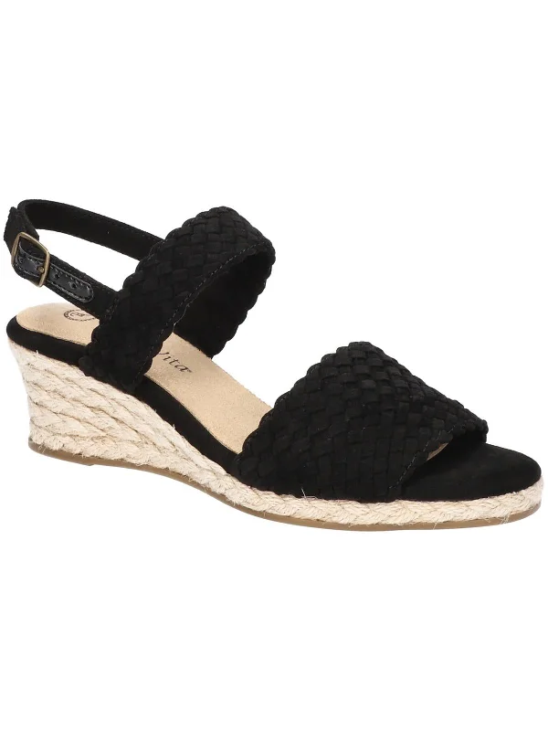 Value Deals MARIELLA Womens Faux Suede Wedge Sandals