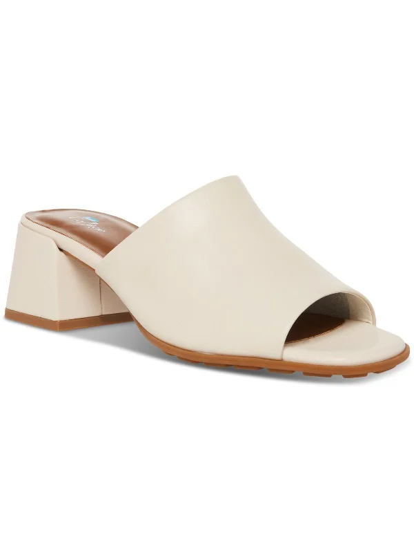 Weekend Discounts to Relish Marla Womens Leather Square Toe Block Heel
