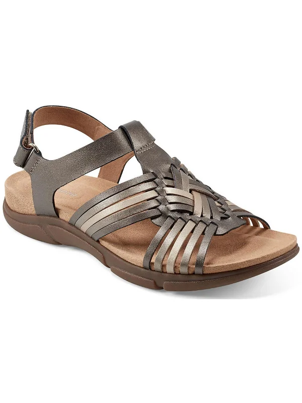 Weekend Offers That Sizzle Mave Womens Leather Strappy Slingback Sandals