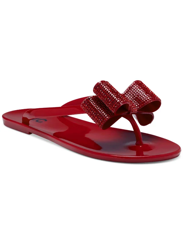 Unmissable Offer Medina Womens Embellished Slip On Flip-Flops