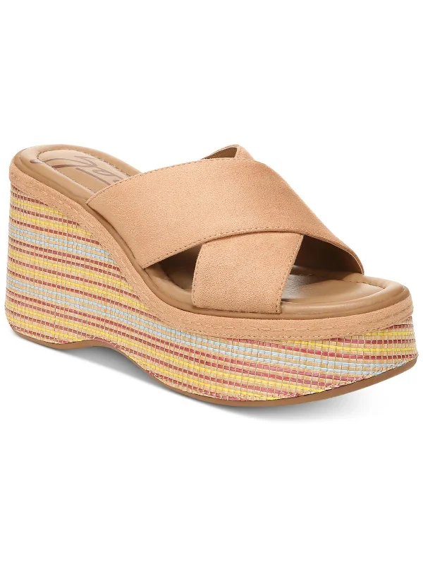 Seasonal Sale Nessa Womens Criss Cross Front Round Toe Platform Sandals