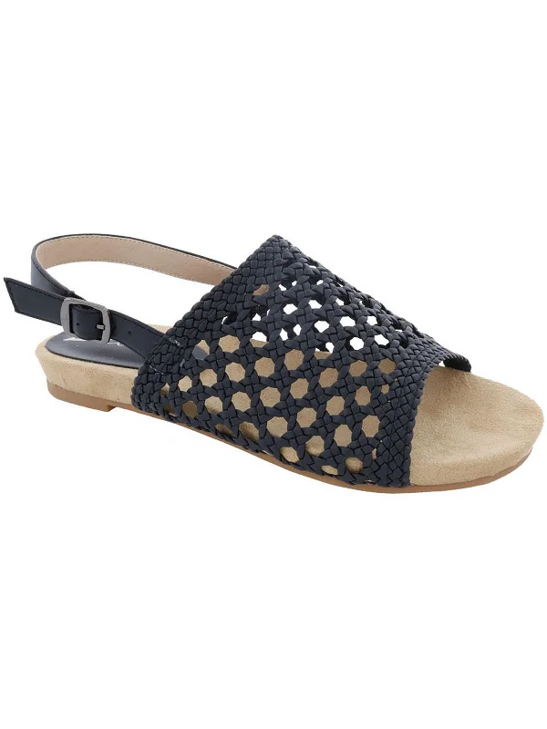 Discount Deals Newable Womens Woven Slip On Slingback Sandals