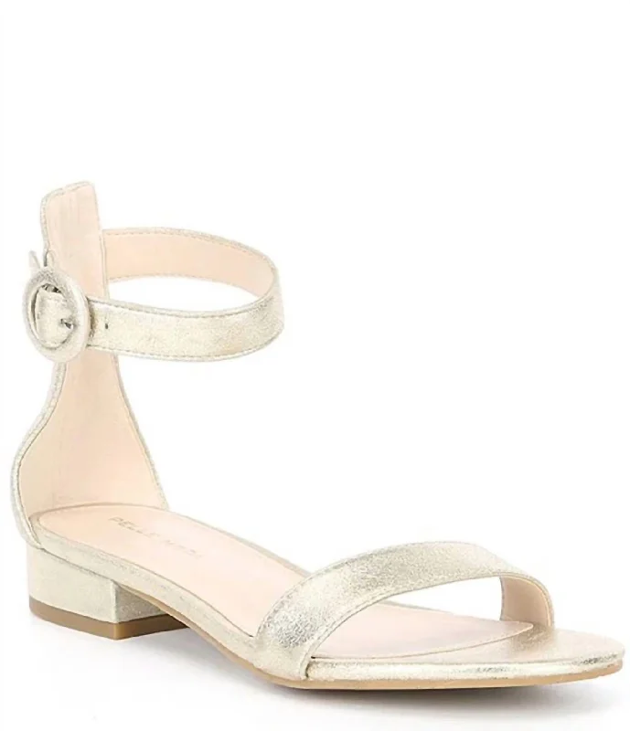 Upgrade Your Wardrobe For Less Newport Sandal In Platinum Gold