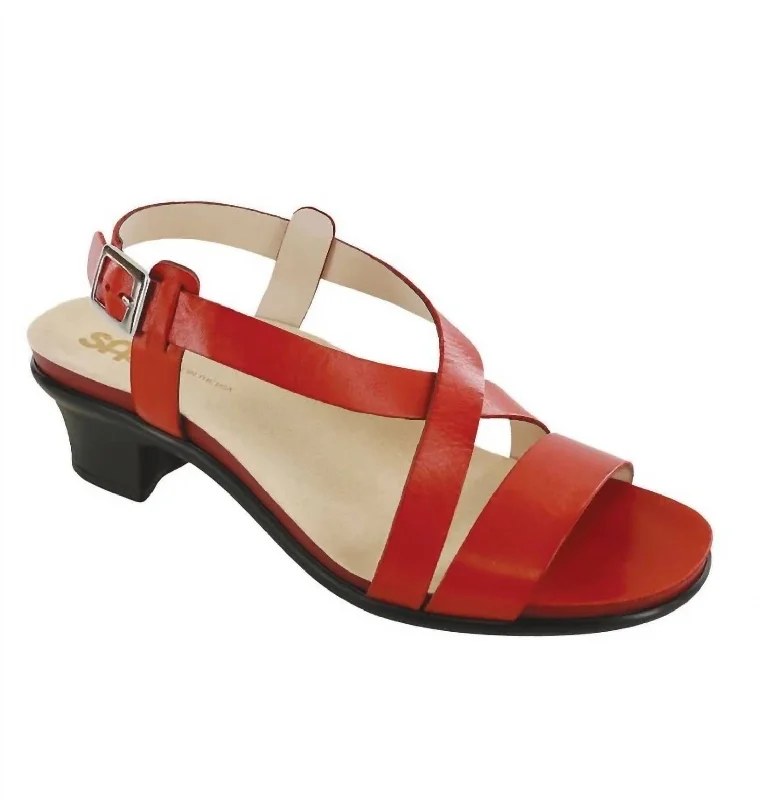 Limited Edition Nouveau Sandal - Medium In Alfa Red