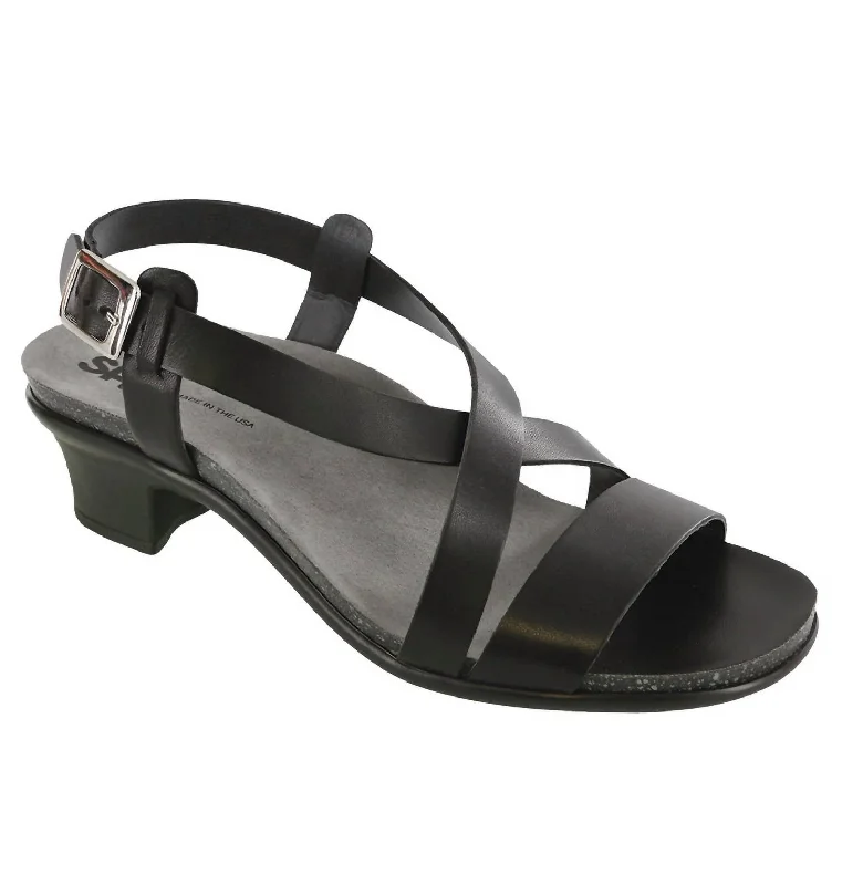 Hot Deal Nouveau Sandal - Wide In Alfa Black