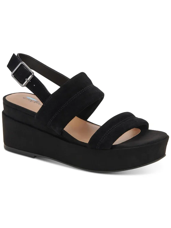 Weekend Specials to Enjoy Nuria Womens Suede Platform Slingback Sandals