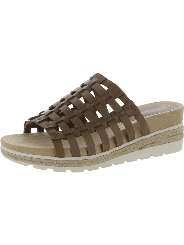 Super Sale Oaklynn Womens Leather Slip-On Wedge Sandals