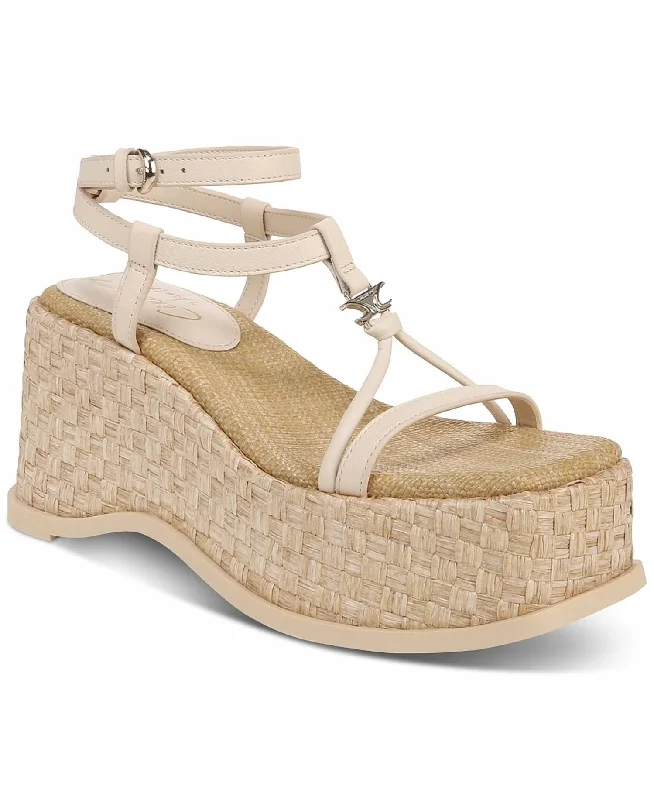 Can't Beat Odette Platform Sandal In Vanilla Bean