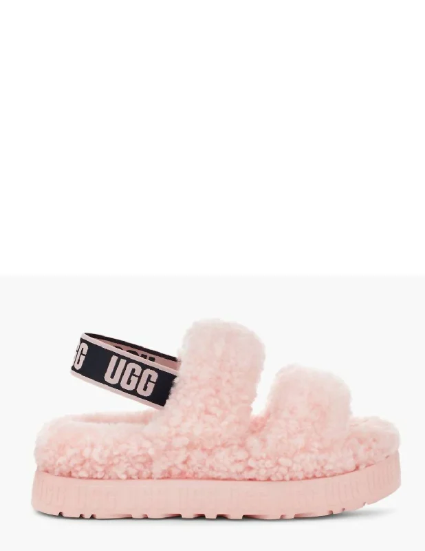 Weekend Deals That Sizzle Oh Fluffita Sandals In Pink Scallop