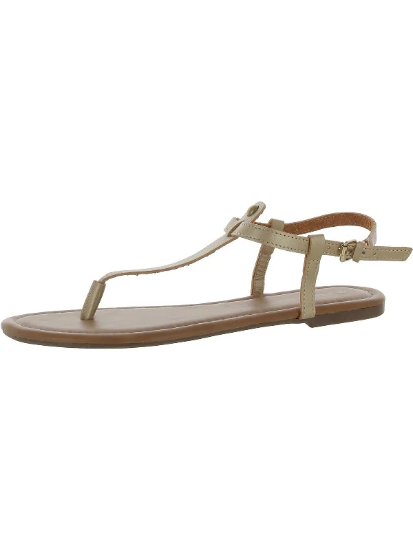 Epic Deals Pashmina Womens Metallic Flat T-Strap Sandals